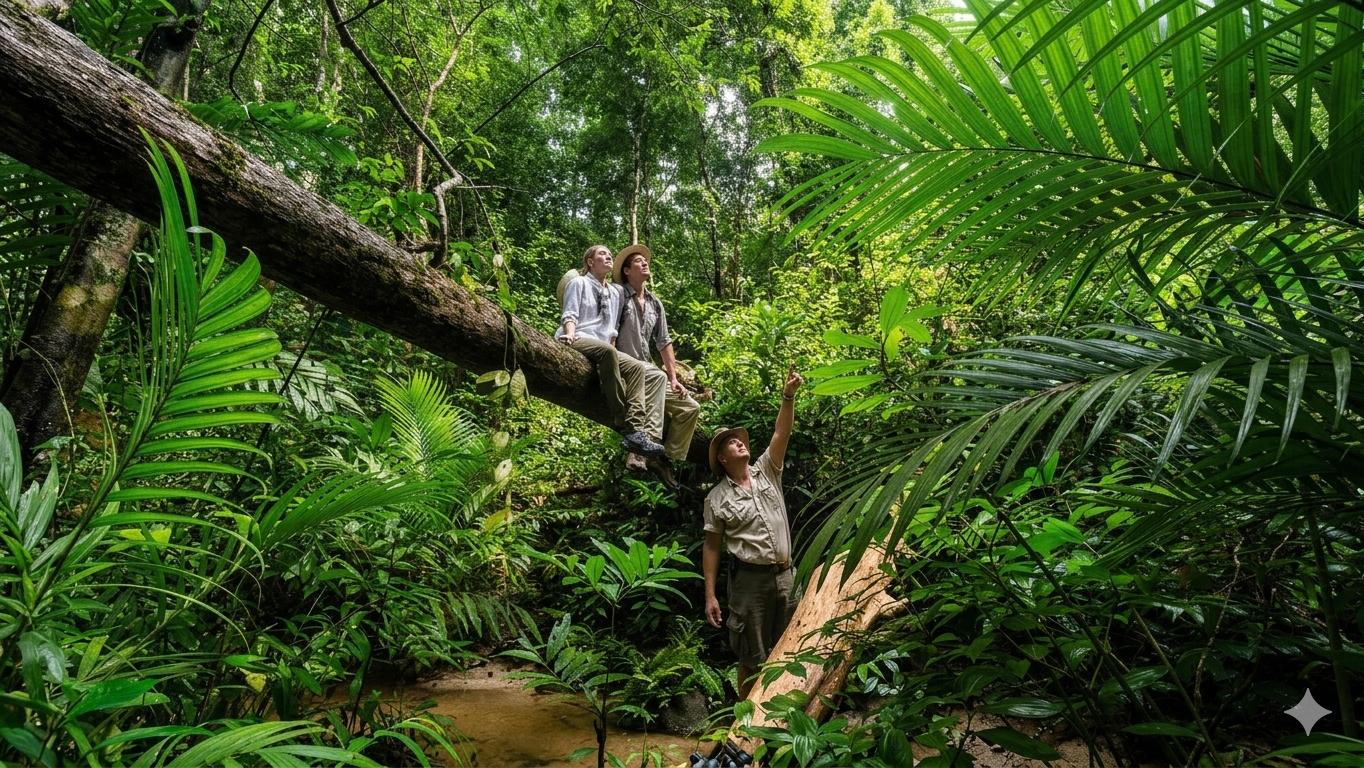 Jungle adventure activity in Taman Negara National Park Malaysia
